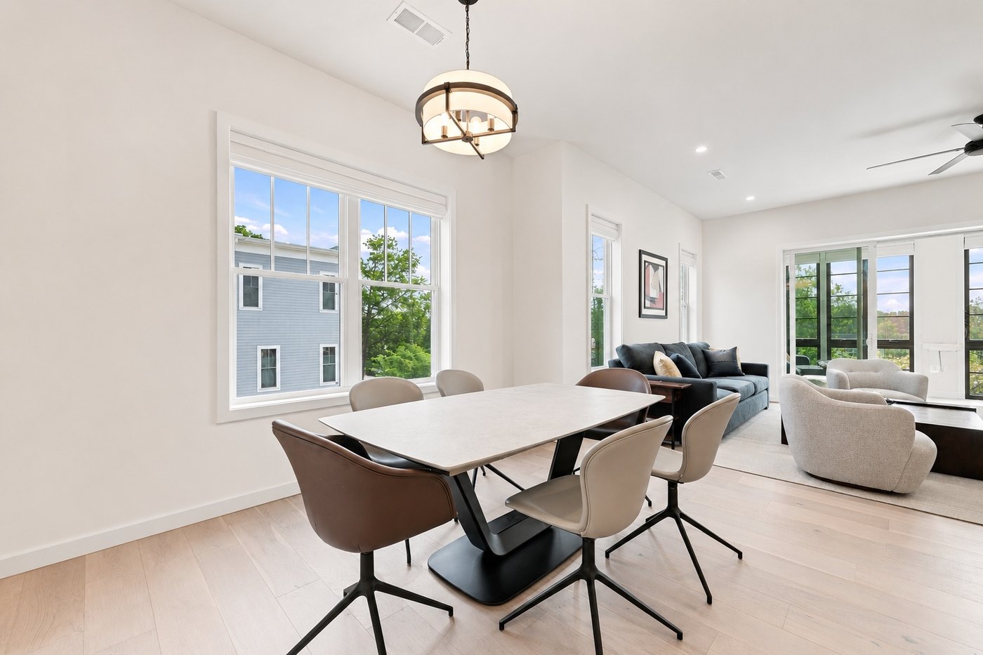 Light-filled dining space
